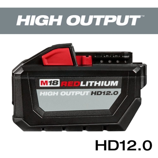 תמונה של סוללה נטענת Milwaukee M18 HIGH OUTPUT HD12.0 – עוצמת שיא לכלים כבדים