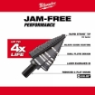 תמונה של סט 4 מקדחי קונוס (מדורגים) מילווקי Milwaukee 48-89-9223 – מקדחי צעד מקצועיים למתכת ופלסטיק