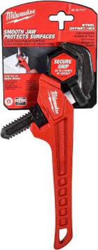 תמונה של מפתח צינורות משושה מפלדה "12 (300 מ"מ) Milwaukee 48-22-7171 – דיוק ועמידות