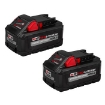 תמונה של זוג סוללות ליתיום 8AH-18V REDLITHIUM HIGH OUTPUT דגם: 48-11-1880 / M18 HB8 מבית MILWAUKEE