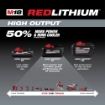 תמונה של זוג סוללות ליתיום 8AH-18V REDLITHIUM HIGH OUTPUT דגם: 48-11-1880 / M18 HB8 מבית MILWAUKEE