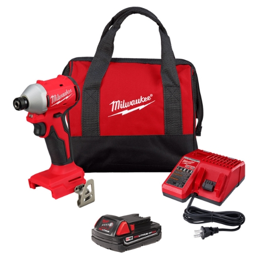 תמונה של סט מברגת אימפקט בראשלס Milwaukee 3650-21P M18 מילווקי 