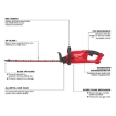 תמונה של גוזם גדר חיה 18V ללא פחמים (גוף בלבד) MILWAUKEE 2726-20/  M18 CHT