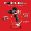 תמונה של סט מקדחה רוטטת Milwaukee M18 FUEL דור 4 – עוצמה בלתי מתפשרת עם סוללת 5Ah ומטען