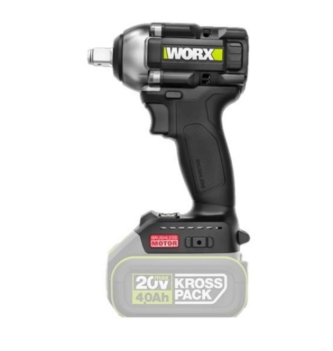 תמונה של מפתח רטיטה נטען 20V גוף בלבד WORX WE272.9