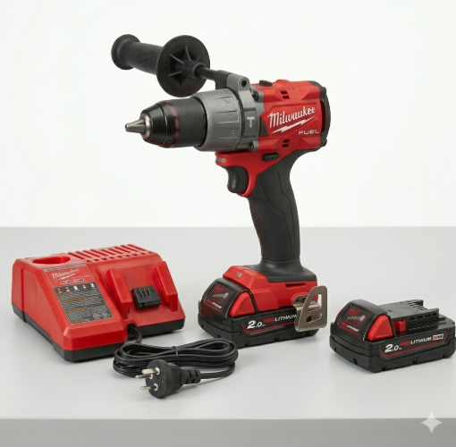 תמונה של מקדחה/מברגה רוטטת Milwaukee M18 FUEL™ 1/2" Hammer Drill/Driver – דגם 2904-20 (ערכת 2904-22 עם סוללות 2.0Ah)