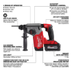 תמונה של פטישון נטען Milwaukee M18 FUEL 2912-22 – עוצמת קידוח SDS Plus ללא פשרות (כולל 2 סוללות 6Ah)