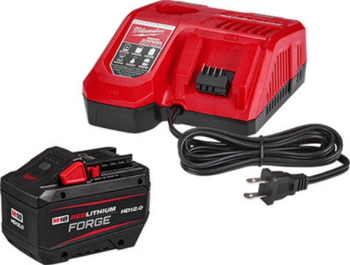 תמונה של ערכת כוח Milwaukee M18 REDLITHIUM FORGE HD12.0 עם מטען מהיר – עוצמה וביצועים ללא פשרות (מק"ט 48-11-1813GB)