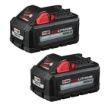 תמונה של זוג סוללות מילווקי M18 REDLITHIUM HIGH OUTPUT XC6.0 – מק"ט 48-11-1862